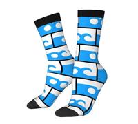SEVEBJ Flag Of Ocean City, Maryland - Calcetines para mujeres y hombres, calcetines deportivos acolchados, calcetines casuales absorbentes 3, color negro, 2 Negro-1, Altoa única
