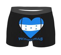 SEVEBJ Irish - Calzoncillos tipo bóxer para hombre, transpirables, elásticos, con bolsa, para hombres y jóvenes, Love Honduras, XL