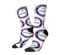 SEVEBJ Seal Of Carroll County, Maryland - Calcetines para mujeres y hombres, calcetines deportivos acolchados casuales, 2, negro-1, 2 Negro-2, Altoa única