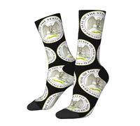 SEVEBJ Seal of New Mexico Calcetines para mujeres y hombres, calcetines atléticos acolchados, calcetines casuales absorbentes 2, negro-2, 2 Negro-2, Altoa única