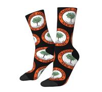 SEVEBJ Seal Of Orange County - Calcetines para mujeres y hombres, calcetines acolchados atléticos, calcetines casuales absorbentes 3, color negro, 2 Negro-2, Altoa única