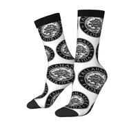 SEVEBJ Seal Of Tallahassee, calcetines para mujeres y hombres, calcetines atléticos acolchados, calcetines casuales absorbentes 3, color negro, 2 Negro-1, Altoa única