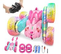 seveclotree Coche Teledirigido Niños 3 4 5 6 años,4WD 2.4GHz Rosa RC Coche Radiocontrol,Regalo Niña 3-12 Años Juegos Niños 3-10 Años Niños Juegos Exterior Niñas y Niños