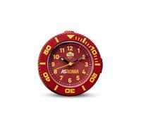 Seven A.S. Roma - Reloj Despertador analógico de Cuarzo con Movimiento Continuo, Producto Oficial, Regalo para niños y Adultos