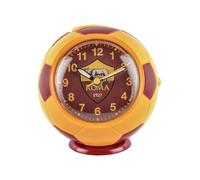 Seven AS Roma - Despertador de Cuarzo con Forma de balón, Rojo y Amarillo, para niños y jóvenes, Equipo de fútbol, Idea de Regalo para Aficionados