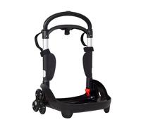 Seven Be Box Flex - Carro con ruedas con 3 ruedas, color negro, accesorios para mochila, escuela primaria, para niña y niño, Negro , Talla única