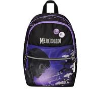 Seven Be The Strange You Want to - Mochila escolar con doble compartimento, bolsillo para botella de agua, mochila para niña, Miércoles, Maxi capacidad, violeta, Talla única, Mochilas rucksack