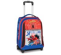 Seven Big Trolley Escuela Spiderman, Azul, 36 L, Doble Compartimento, Correas retráctiles, Doble Uso, Bolsillo Frontal, Multifunción, Escuela Primaria, Niño, Viajes