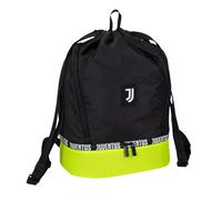 Seven Bolsa de Gimnasio Juventus Magic Team, Fondo rígido para Zapatos, elástico portabotellas, niño, niño, fútbol, Producto Oficial, Idea de Regalo