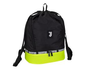 Seven Bolsa de Gimnasio Juventus Magic Team, Fondo rígido para Zapatos, elástico portabotellas, niño, niño, fútbol, Producto Oficial, Idea de Regalo
