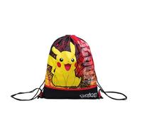 Seven - Bolsa mochila - POKEMON - PIKACHU - Amarillo Rojo - Mochila con cierre de cordón - Bolsa EASY BAG Sport - Mochila deportiva para niño