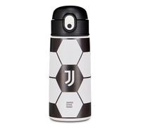 Seven Botella Kid Juventus, blanco, 460 ml, acero inoxidable, sin BPA, hermética, caliente 12h/frío 24h, a prueba de fugas, reutilizable, escuela, deporte, viaje, niño, idea regalo