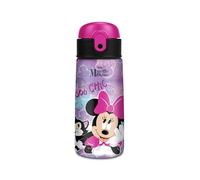 Seven Botella Kid Minnie rosa, 460 ml, acero inoxidable, sin BPA, hermética, caliente 12h/frío 24h, a prueba de fugas, reutilizable, escuela, deporte, viaje, niña, idea regalo