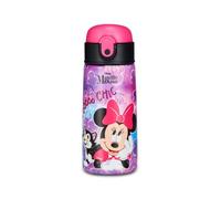 Seven Botella Kid Minnie rosa, 460 ml, acero inoxidable, sin BPA, hermética, caliente 12h/frío 24h, a prueba de fugas, reutilizable, escuela, deporte, viaje, niña, idea regalo