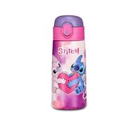 Seven Botella Kid Stitch, color lila, 460 ml, acero inoxidable, sin BPA, hermética, caliente 12h/frío 24h, a prueba de fugas, reutilizable, escuela, deporte, viaje, niña, idea regalo