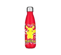 Seven Botella Pokemon, color rojo, 500 ml, acero inoxidable, sin BPA, hermética, caliente 12h/frío 24h, a prueba de fugas, escuela, deporte, viaje, para niños, idea regalo