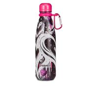 Seven Botella térmica, blanca, 500 ml, acero inoxidable, sin BPA, hermética, mantenimiento de temperatura caliente 12h reddo 24h, reutilizable, para niños y adolescentes, escuela, deportes, viajes