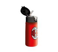 Seven Botella térmica de acero con pajita para niños MILAN rojo negro