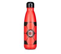 Seven Botella térmica Milan, rojo, 500 ml, acero inoxidable, sin BPA, mantenimiento de temperatura caliente 12h reddo 24h, escuela, viajes, deportes, niños, niños, adultos, fútbol, producto oficial