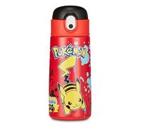 Seven Pokémon - Botella térmica, Color Rojo, Mantenimiento de Temperatura hasta 24 h, Botella para guardería, Escuela Primaria y Tiempo Libre, niño, Rojo, Talla única, Moderno