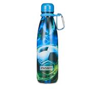 Seven Botella térmica, verde, 500 ml, acero inoxidable, libre de BPA, estanca, mantenimiento de temperatura caliente 12h reddo 24h, reutilizable, para niños y adolescentes, escuela, deportes, viajes