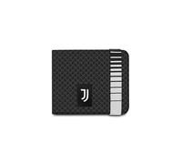 Seven Cartera elástica Juventus, negro, compartimentos para billetes y tarjetas, monedero con botón magnético, elástico exterior, para niños y adolescentes, viajes, ocio, idea de regalo