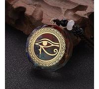 Seven Chakras Necklace For Women Men Colorful Natural Stone Geometric Pendant Rope Chain Necklace Jewelry-NC20Y0438-1
