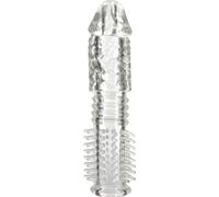 SEVEN CREATIONS Funda de silicona texturizada para pene con extensión