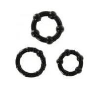 Seven creations - juego tres anillos pene negro