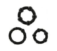 Seven creations - juego tres anillos pene negro