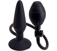 enchufe inflable negro estimulador anal de silicona con bomba sexy juguetes anal