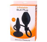 Enchufe anal inflable portátil de silicona consolador plugin anal butt con...