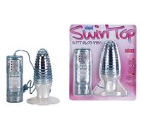 Seven Creations Swirl - Vibrador anal (tamaño grande), color azul