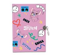 Seven Diario secreto Lilo & Stitch, color rosa, diario para niños, candado y llaves incluidas, producto oficial, caja de regalo incluida, idea de regalo