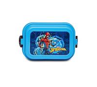 Seven Disney Official - Portamenaje de Spider-Man, Azul, Escuela y Guardería - Organizador de almuerzo para niños de la escuela primaria - 2 compartimentos, incluye, turquesa, Talla única, Escuela
