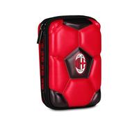 Seven - Estuche Escolar Quick Case 3D Milán, Rojo, Estuche con Carcasa 3D, Apertura con Cremallera, Accesorios Mochila Escolar, Escuela Primaria y Secundaria, niños y Adolescentes, fútbol, Producto