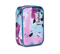 Seven Estuche Escolar Speed Case, Multicolor Grafiti, portalápices Mono Compartimento con Placas extraíbles, Completo de bolígrafos, lápices, Colores, Accesorios Mochila, Escuela Primaria, niña