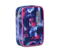 Seven Estuche Escolar Speed Case Shady Dye Girl, Violeta, portalápices Mono Compartimento con Placas extraíbles, Completo de bolígrafos, lápices, Colores, Accesorios Mochila, Escuela Primaria, niña