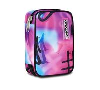 Seven Estuche Escolar Speed Pad Sprint Paint Girl, Multicolor, portalápices Mono Compartimento con Placas extraíbles, Completo de bolígrafos, lápices, Colores, Accesorios Mochila, Escuela Primaria