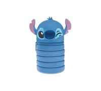 Seven Estuche Lilo & Stitch Extensible de Silicona 2 en 1, Stitch, Azul, Estuche para la Escuela, portalápices de Mesa, Cierre con Cremallera, Escuela y Tiempo Libre, niña, XX, Moderno