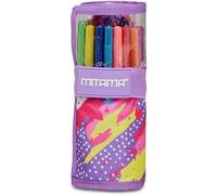 Seven Glitter Roll+Estuche Mezcla MITAMA Writing Roll, Violeta, Talla única, Escuela