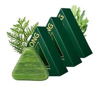 Seven Green Shampoo Bar, Nature Seven Green Soap Shampoo Bar, Natural Herbal Hair Care for Men & Women, Deep Cleansing & Nourishing Solid Soap (3pcs)