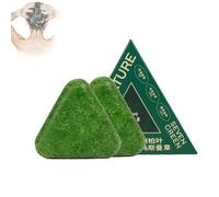 Seven Green Shampoo Bar, Nature Triangle Shampoo Bar Calming & Strengthens Hair for Women and Mens (2PCS)