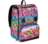 Seven JumpLove - Mochila con doble compartimento extensible, color rosa, gran capacidad, respaldo preformado, para niños y adolescentes, escuela y viajes, Rosa, Talla única, Escolar