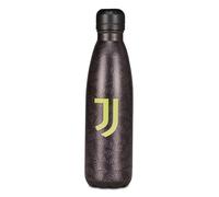 Seven Juventus - Cantimplora térmica, color negro, mantenimiento temperatura hasta 24 h, botella escolar y tiempo libre, niño, fútbol, Negro, Moderno