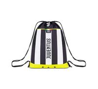 Seven Juventus - Mochila tipo bolsa, blanca y negra, para deporte y tiempo libre, escuela primaria, mochila de fútbol, Negro, Talla única, Casual