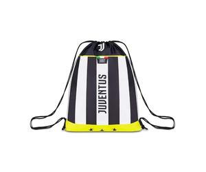 Seven Juventus - Mochila tipo bolsa, blanca y negra, para deporte y tiempo libre, escuela primaria, mochila de fútbol, Negro, Talla única, Casual