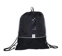 Seven Juventus Sakky Bag, negro, mochila con fácil cierre con cordón, bolsa deportiva, escuela, gimnasio y tiempo libre, niños y jóvenes, Negro , Talla única