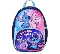 Seven Lilo & Stitch - Mochila para guardería, azul, bolsillo frontal con cremallera, bolsillo para botella, guardería y tiempo libre, niña, turquesa, Talla única, Casual