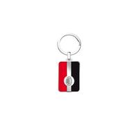 Seven Llavero Milan con logo, rojo y negro, de acero, para niños y adolescentes, equipo de fútbol, idea regalo para aficionados